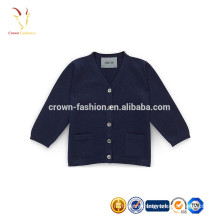 Pure Cashmere Knitted Wool Children Sweater Cardigan
